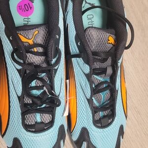 Puma Inhale Teal Green Grey Orange Sz10 1/2.   401560-04 Sneaker Shoe Trainer